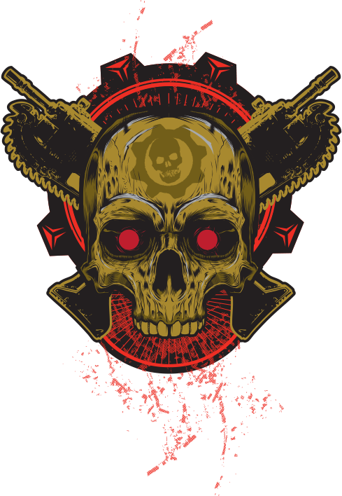 Rockstar Energy Drink Gears Of War - Gears Of War Rockstar Logos Clipart (489x708), Png Download
