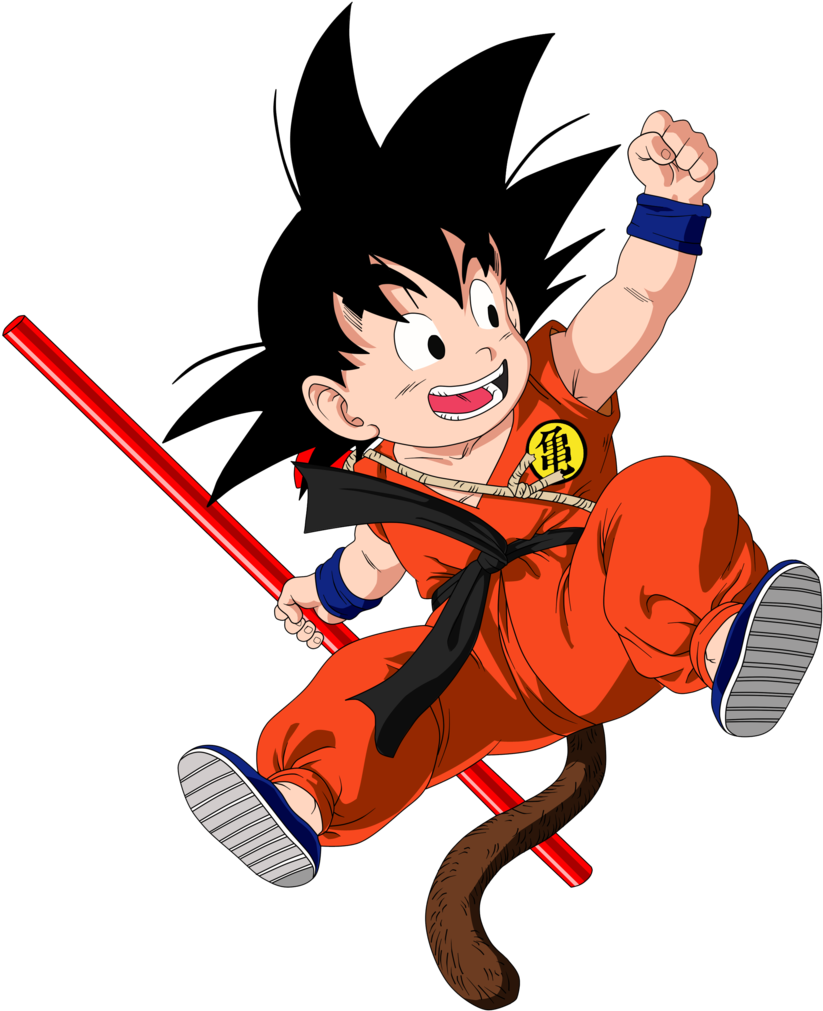 Cumpleaños De Dragón, Goku Niño, Super Saiyajin, Imprimible, - Dragon Ball Goku Vector Clipart (900x1080), Png Download