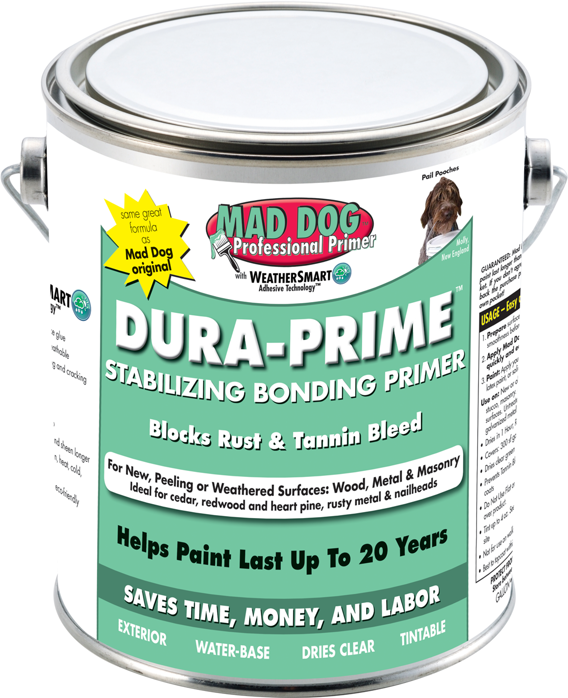 Mad Dog Dura-last Primer , Png Download - Mad Dog Primer Clipart (1137x1396), Png Download