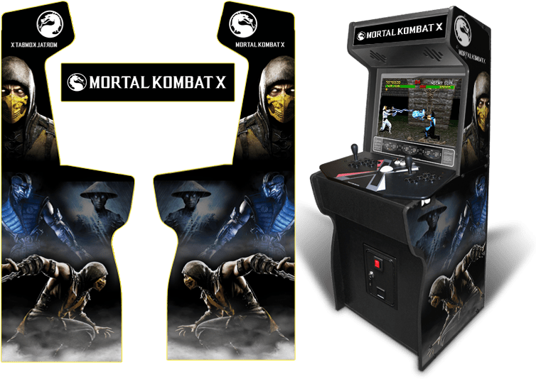 Custom Permanent Full Size Mortal Kombat X Inspired - Custom Mortal Kombat Arcade Clipart (800x552), Png Download