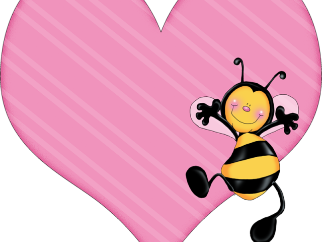 Bee Clipart Heart - Amistad Imagen Del Dia De San Valentin - Png Download (640x480), Png Download