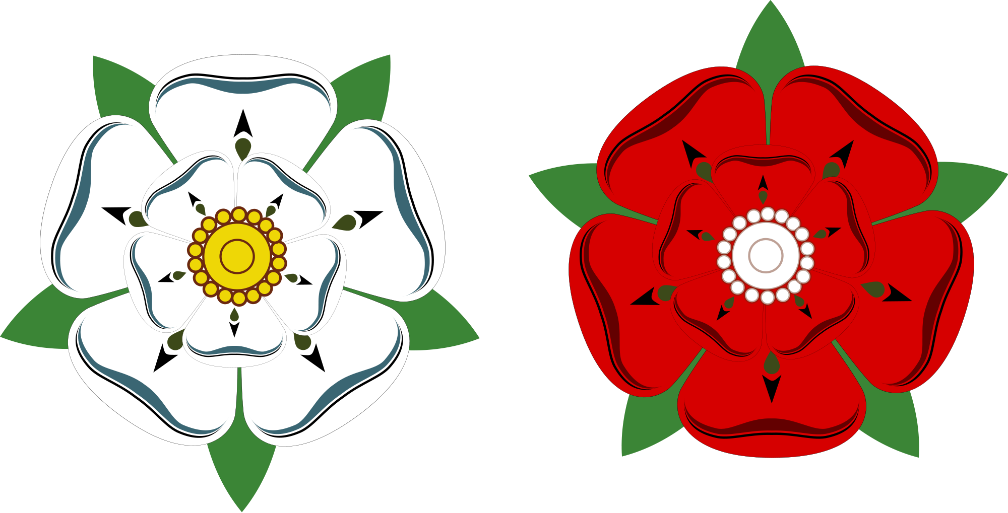 Let's Play A Card A Card My Kingdom For A Card Mister - Yorkshire And Lancashire Rose Clipart (2000x1019), Png Download