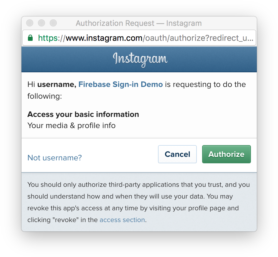 Upon Approval The User Is Redirect Back To The /instagram-callback - Instagram Clipart (968x900), Png Download