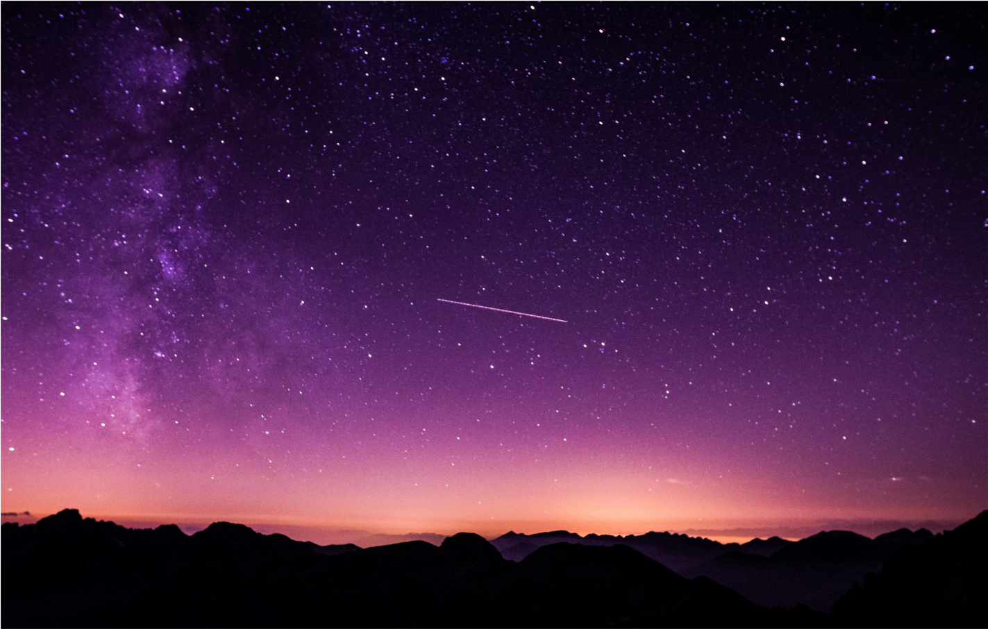 Night Sky Backgrounds - Night Sky Background Clipart (1610x1024), Png Download