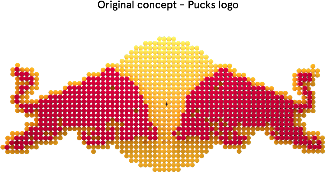 Behind The Bar, A Giant Pucks Logo Was Created To Relate - Illustration Clipart (1280x597), Png Download