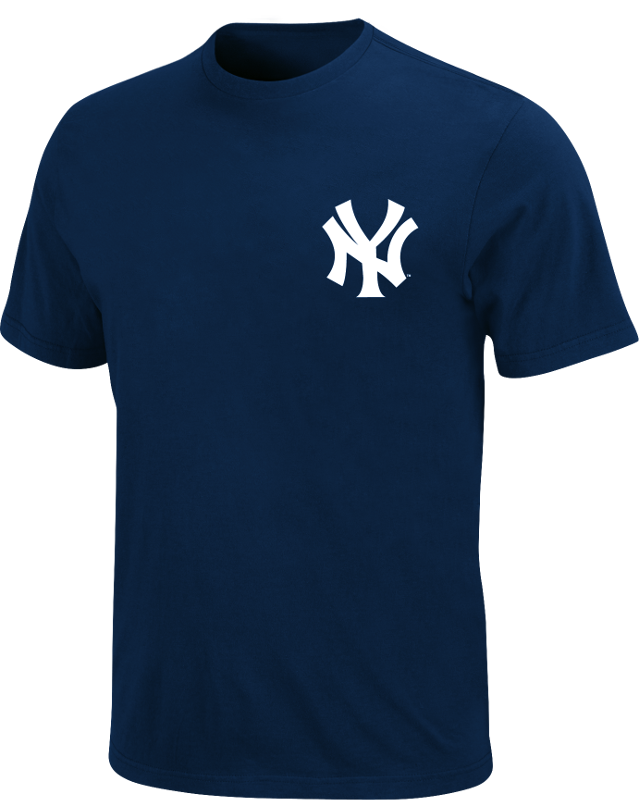 Yankees Navy Wordmark Youth Tee Photo - Logos And Uniforms Of The New York Yankees Clipart (639x800), Png Download