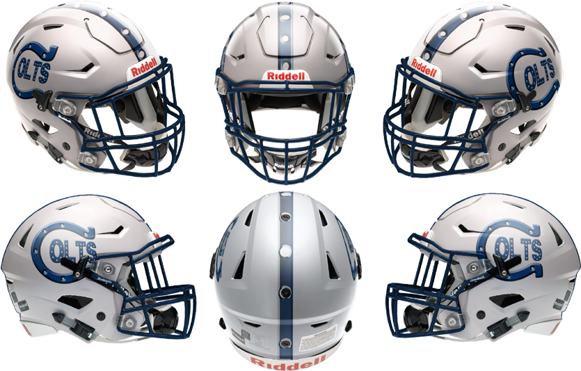 5961b3bd1fb81 Coltsspeedflex6view - Charlotte 49ers Football Helmet Clipart (858x555), Png Download