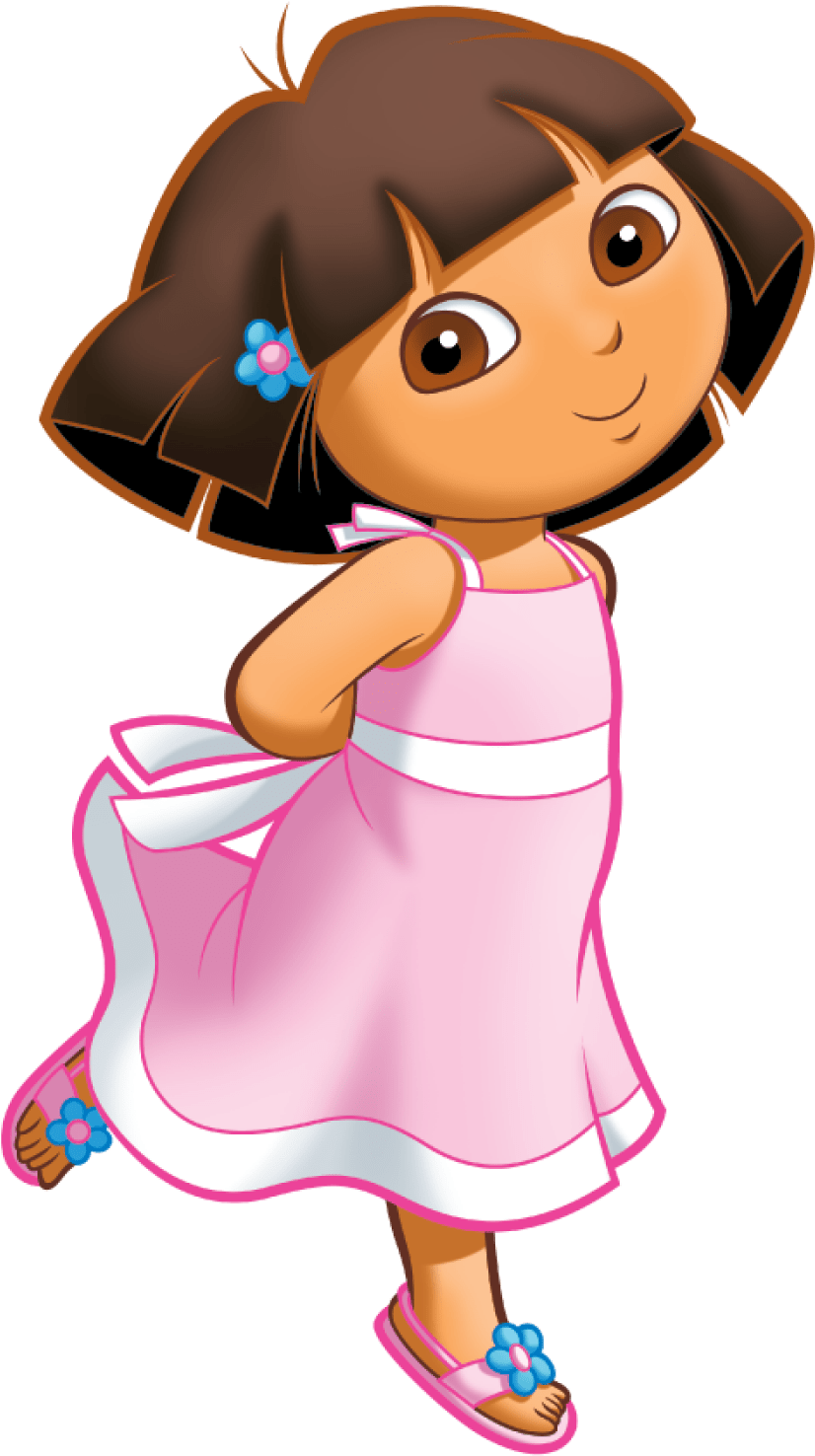 Png Dora Transpa Images Pluspng - Dora Buji Birthday Cake Clipart (930x1575), Png Download