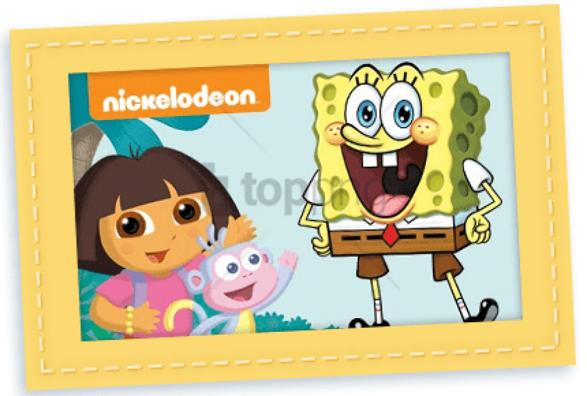 Free Png Download Dora Goes To School Personalized - Spongebob Squarepants Clipart (850x574), Png Download