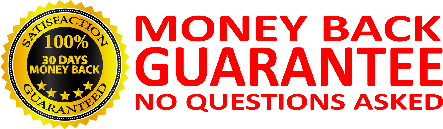 Moneybackguarantee - 30 Days Money Back Guarantee Banner Clipart (2000x600), Png Download