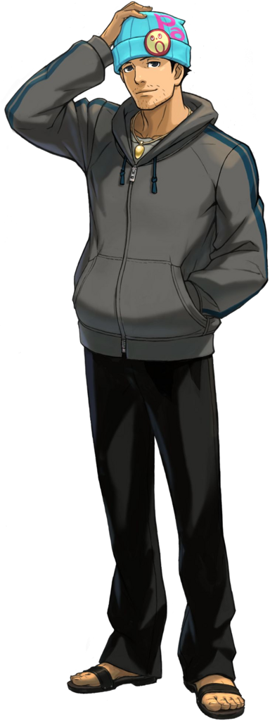Former Attorney - Ace Attorney Hobo Phoenix Clipart (384x1024), Png Download
