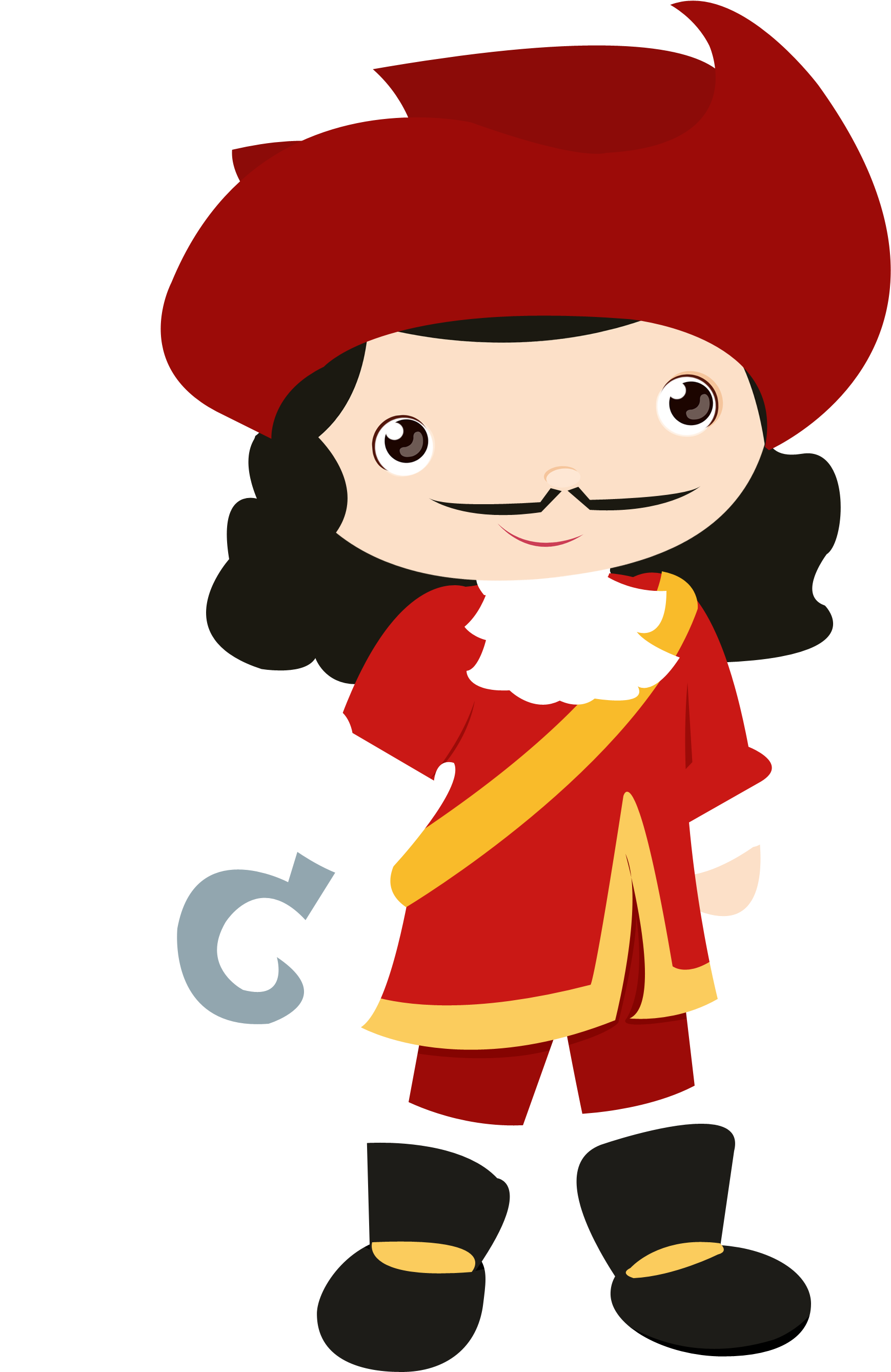 House 4 Cuties Clipart - Capitao Gancho Desenho Png Transparent Png (2280x2840), Png Download