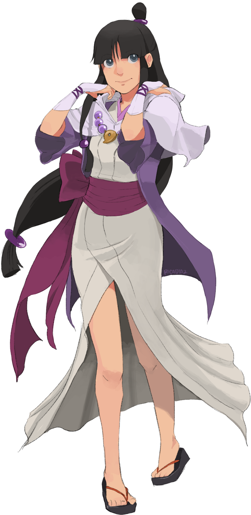 Ricadia Phoenix Wright - Maya Fey Clipart (924x1728), Png Download