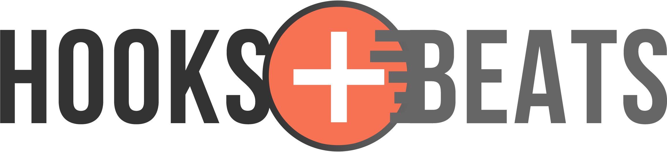 Hooksandbeats Logo - Cross Clipart (2310x527), Png Download
