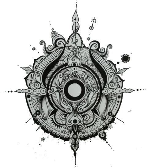 Tattoo Flash Idea Sleeve Png Free Photo Clipart - Mandala Compass Tattoo Transparent Png (500x669), Png Download