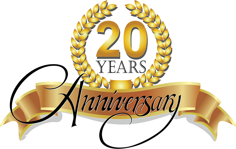 Service Advertising Clip Art - Service Anniversary 20 Years - Png Download (800x506), Png Download