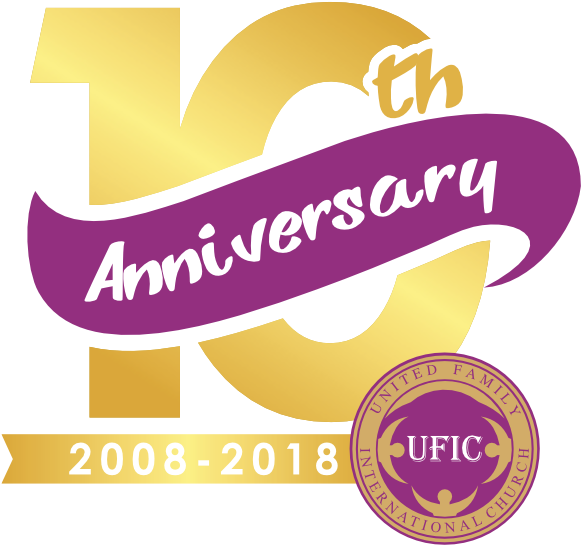 United Family International Church - 10th Anniversary Logo Png Hd Clipart (581x545), Png Download