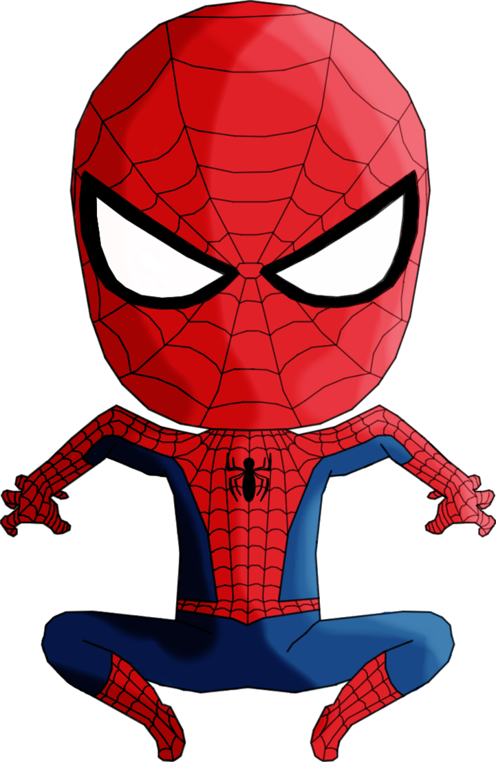 Chibi Spiderman Png - Spider Man Em Chibi Clipart (721x1109), Png Download