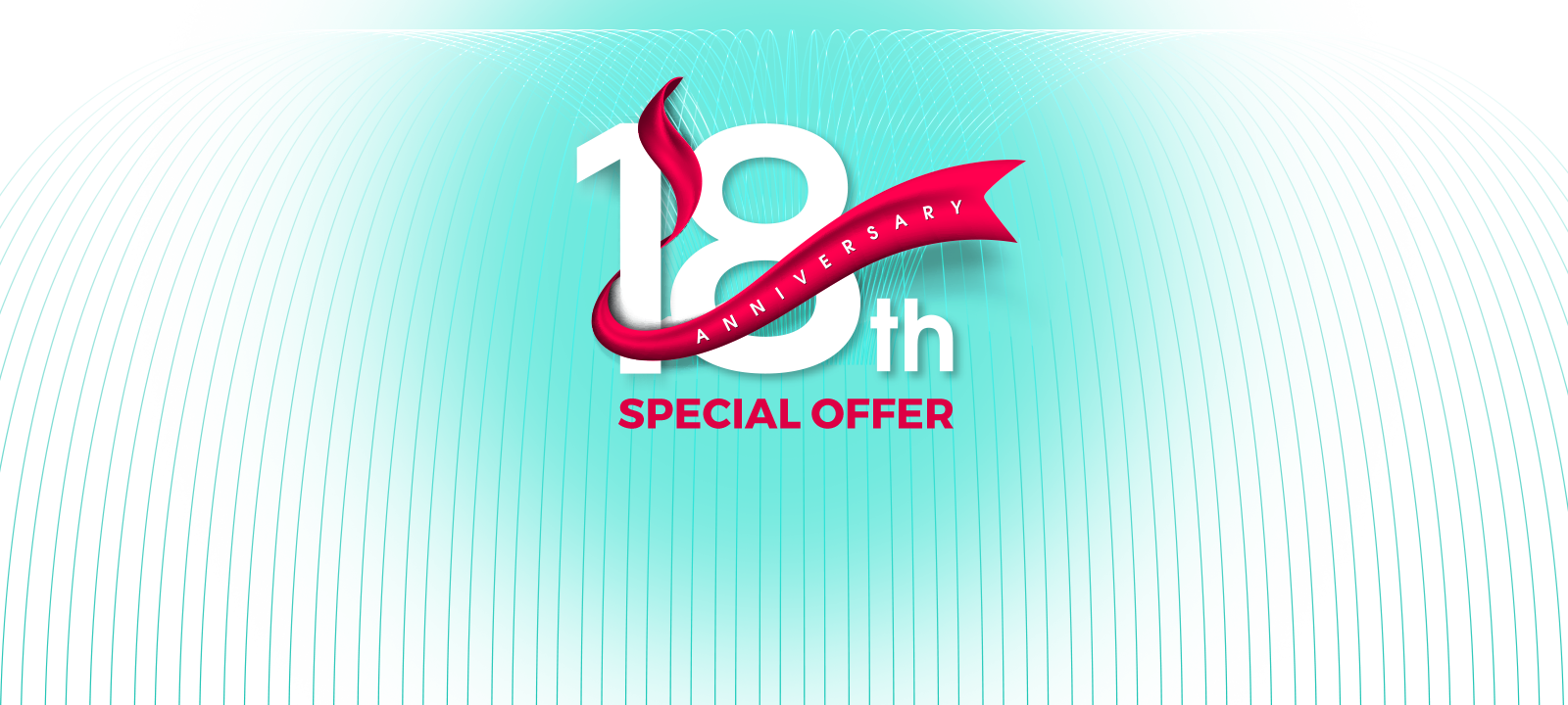 Fibre2fashion 18th Anniversary Offer, Special Offer, - Graphic Design Clipart (1600x720), Png Download