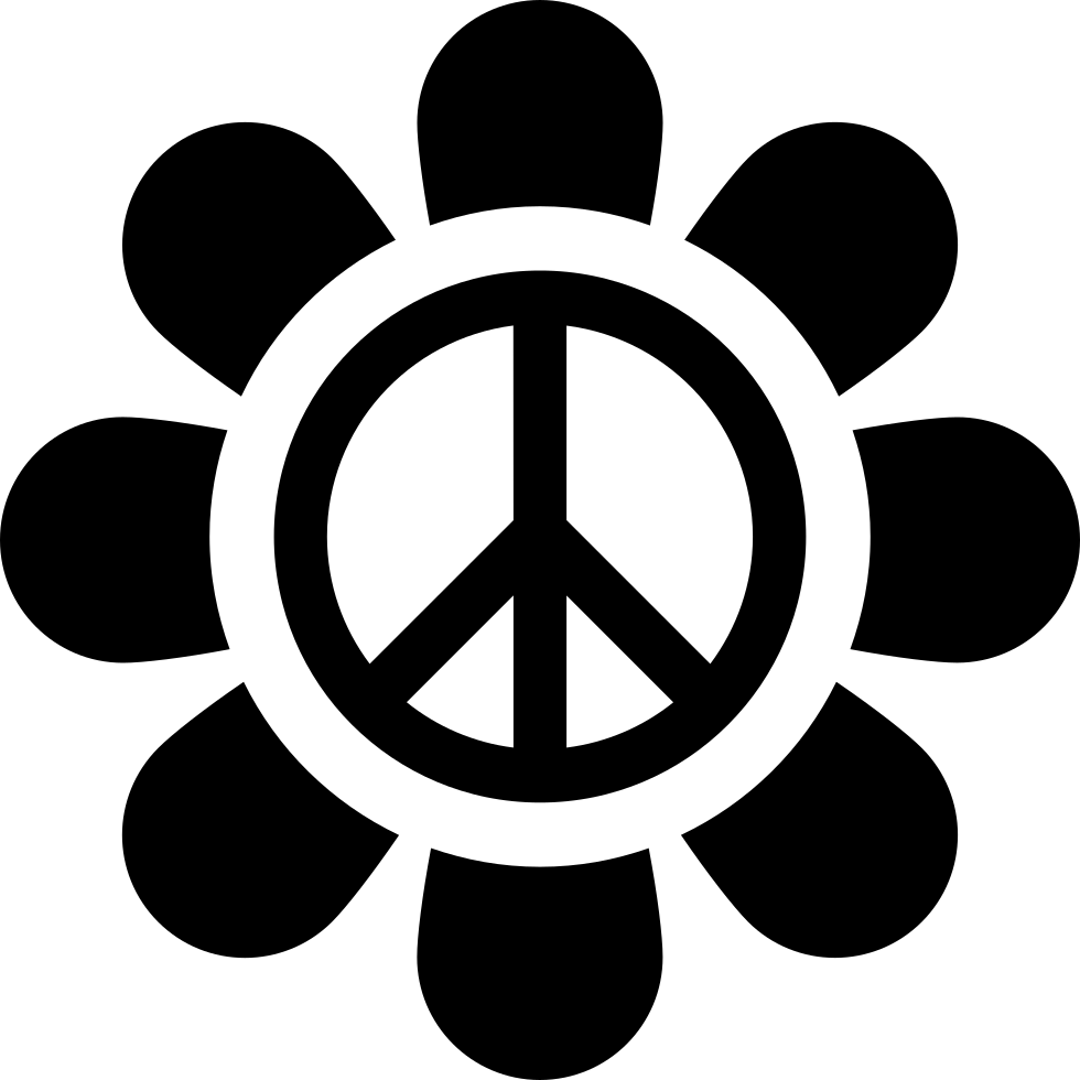 Peace Sign Png - Peace Sign Svg Clipart (980x980), Png Download
