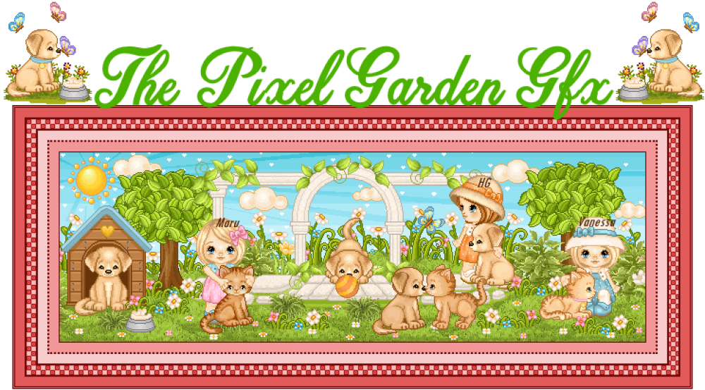 The Pixel Garden ♡ - Cartoon Clipart (1000x553), Png Download