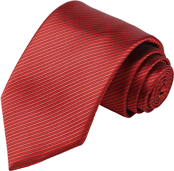 Kissties Men's Striped Tie In Red Color - Formal Wear Clipart (595x593), Png Download