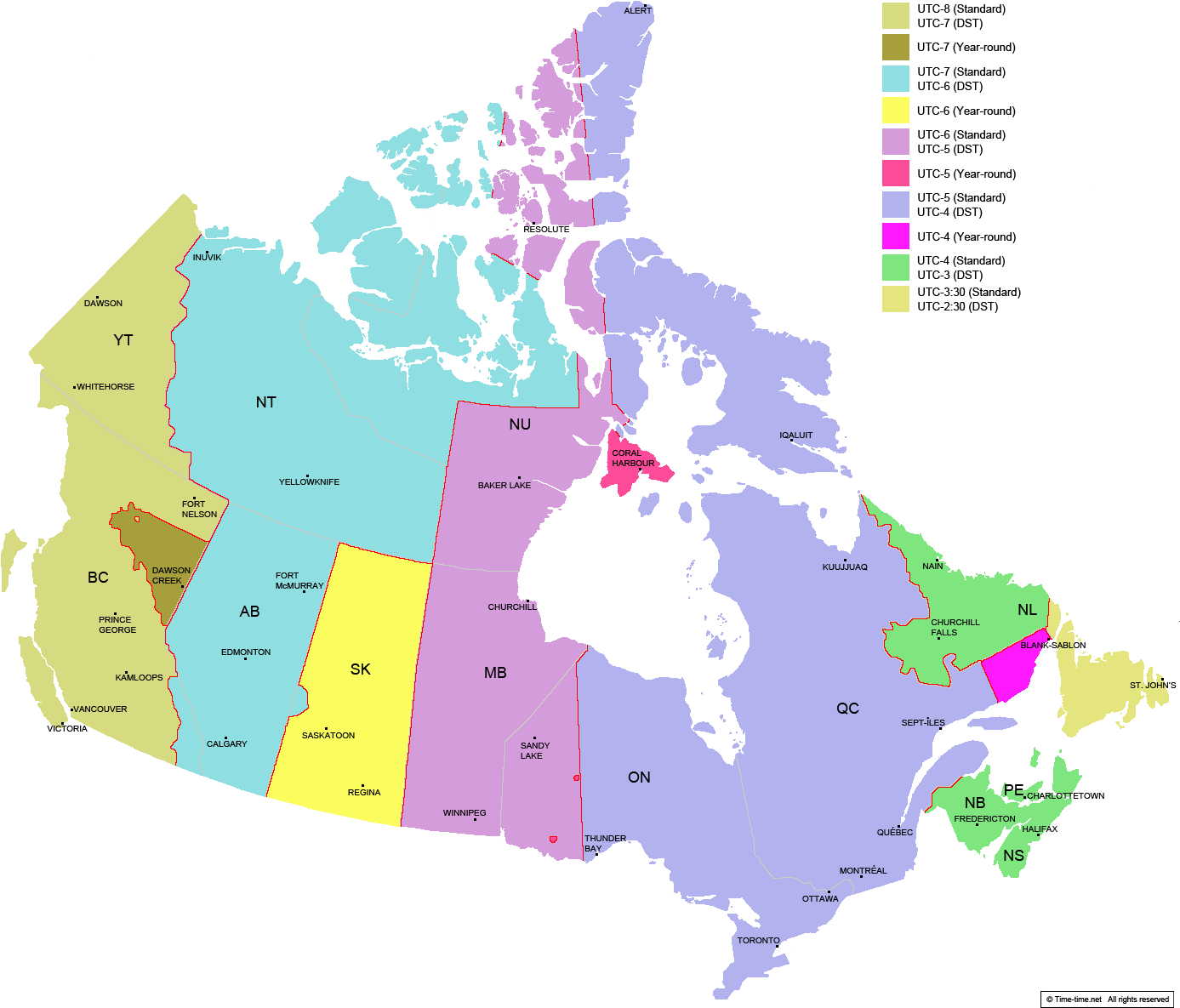 Printable Map Us Canada Time Zones New Us Map Time - Trois Rivieres Canada Map Clipart (1388x1214), Png Download