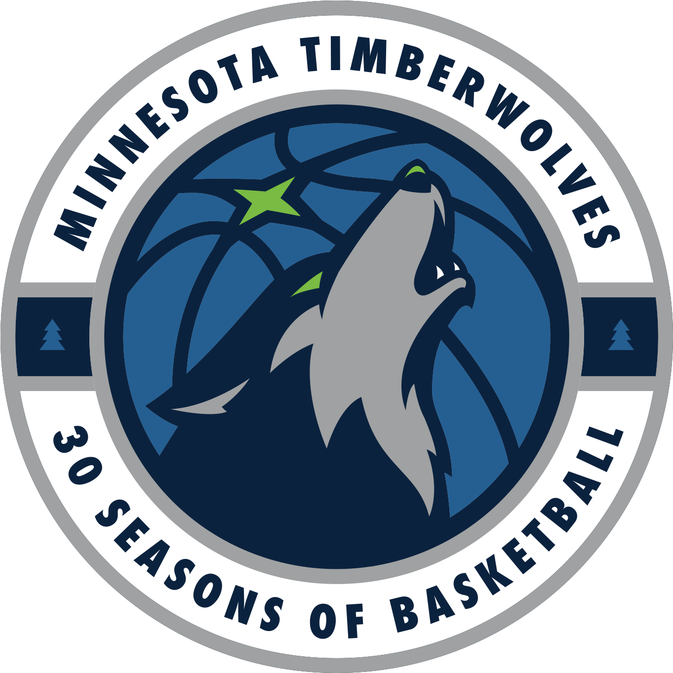 Welcome To The 30th Season Of Timberwolves Basketball - Emblem Clipart (1399x1382), Png Download