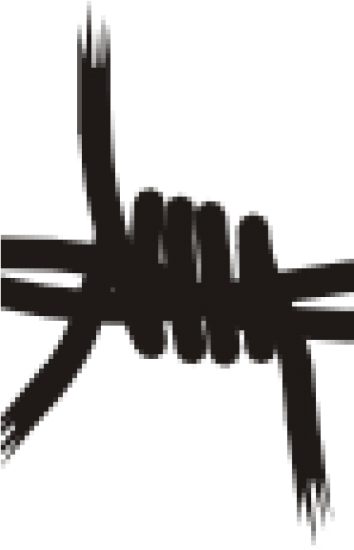 Barbwire-500x1000 - Clip Art Barbed Wire - Png Download (500x1000), Png Download