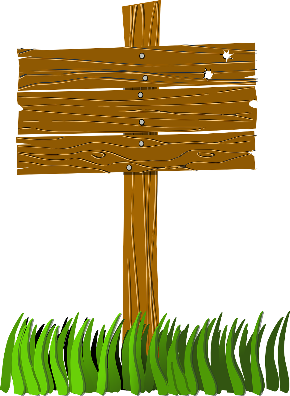 Blank Camp Sign Png Pluspng - Wooden Sign Post Clip Art Transparent Png (938x1280), Png Download