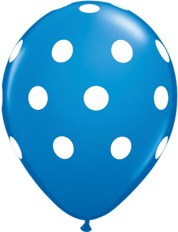 Blue Polka Dot Balloon Clipart (1000x1000), Png Download