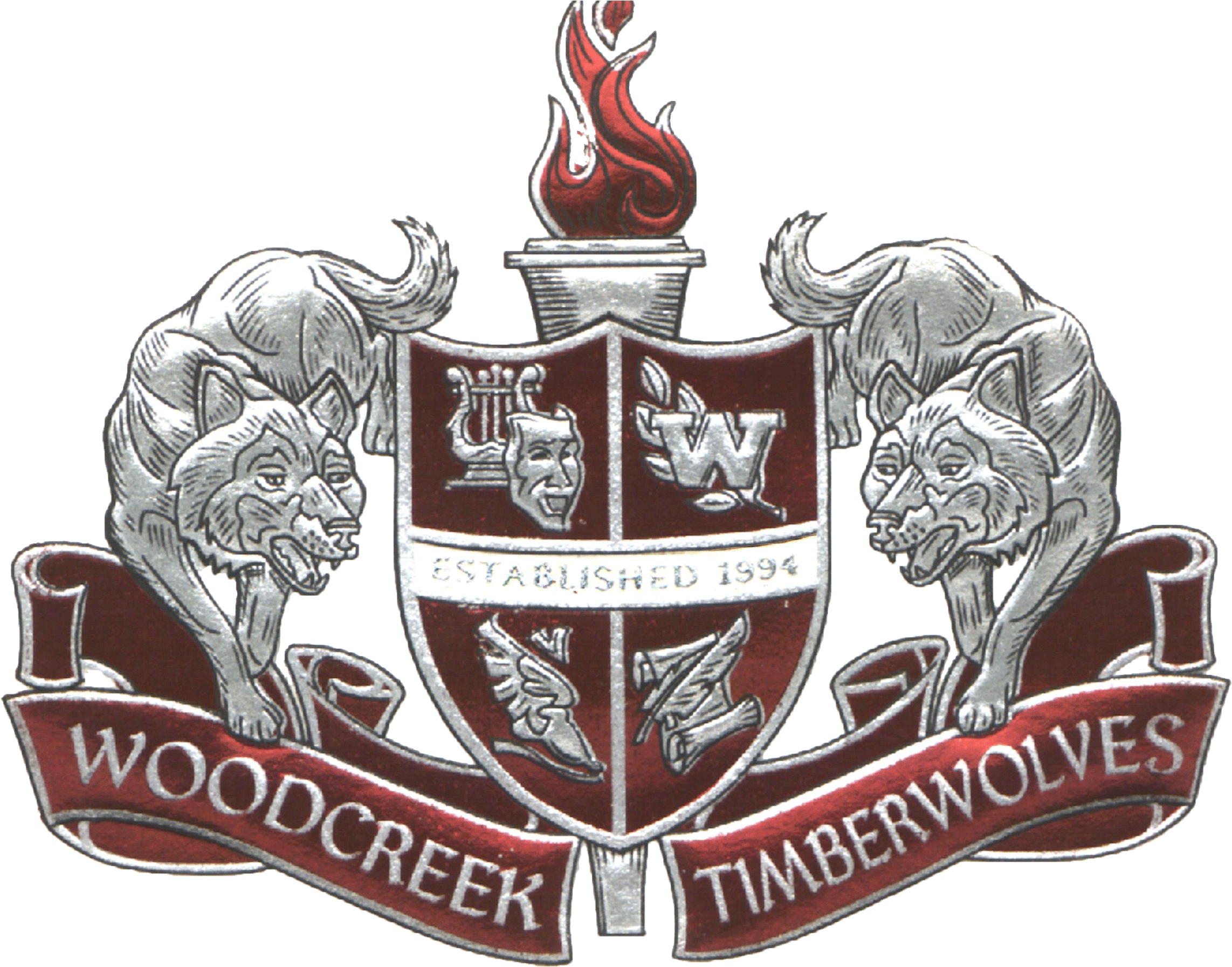 Woodcreek High School Logo Clipart (2348x1881), Png Download
