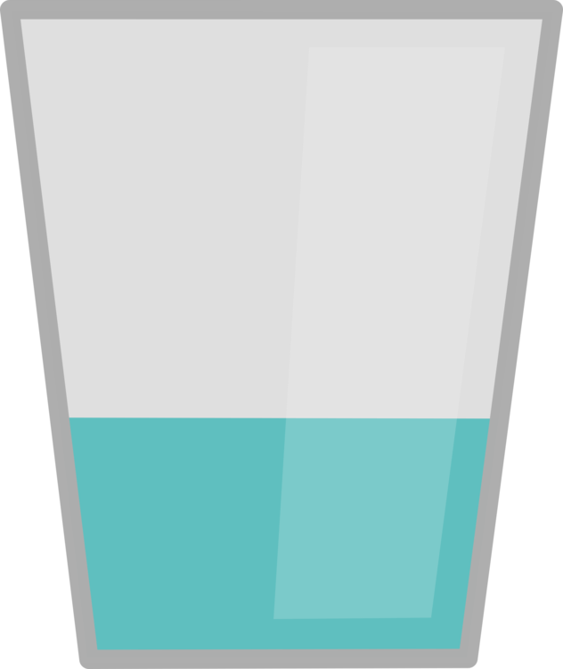 Glass Cup Drinking Water - Clipart Water Transparent Background - Png Download (632x750), Png Download