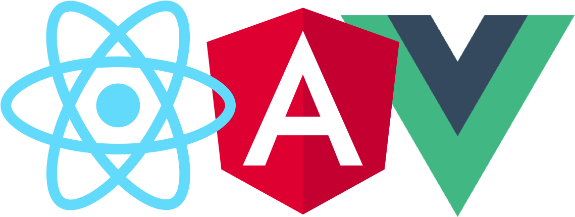 The Frameworks That Are Popular Today Have A Few Core - React Vs Angular Vs Vue Clipart (1420x695), Png Download