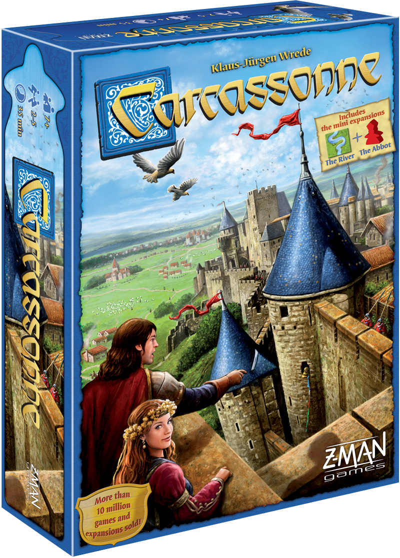 Carcassonne Strategy Board Game - Board Game Carcassonne Clipart (800x1116), Png Download