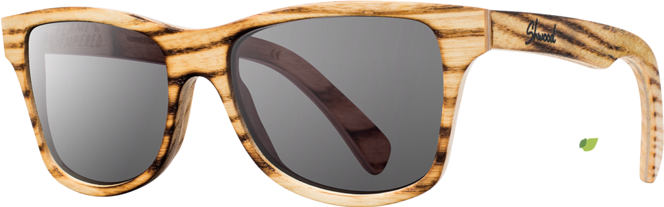 Shwood Canby Slugger Sunglasses - Wood Clipart (1024x331), Png Download