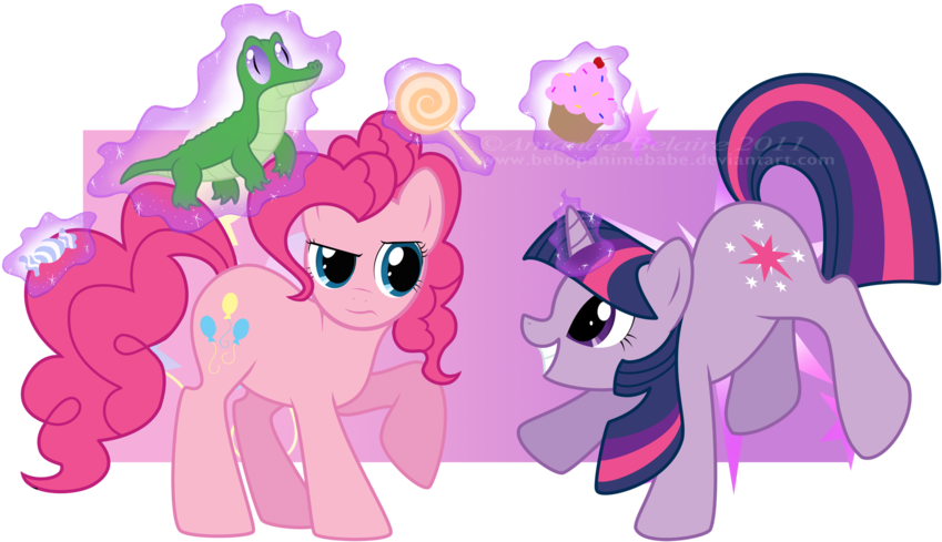 Here Is Something Different For A Jackie Chan Adventures - My Little Pony Pinkie Pie And Twilight Sparkle Clipart (900x521), Png Download