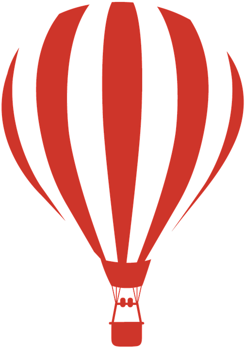 Black And White Air Balloons Clipart , Png Download - Hot Air Balloon Black And White Png Transparent Png (505x718), Png Download