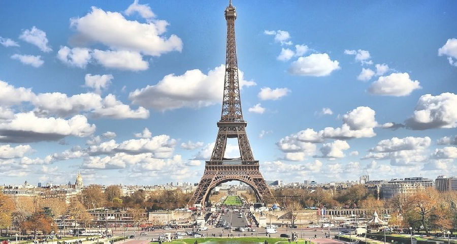 Eiffel Tower Clipart (900x480), Png Download