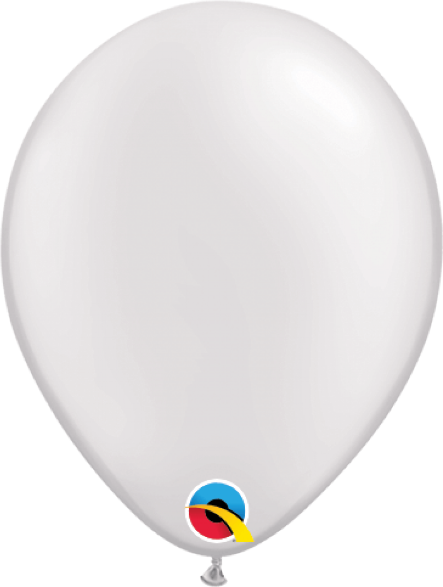 Pearlized White Latex Balloon - Qualatex Clipart (800x1061), Png Download