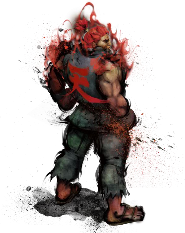 Street Fighter Personagens Png - Akuma Street Fighter Clipart (613x751), Png Download