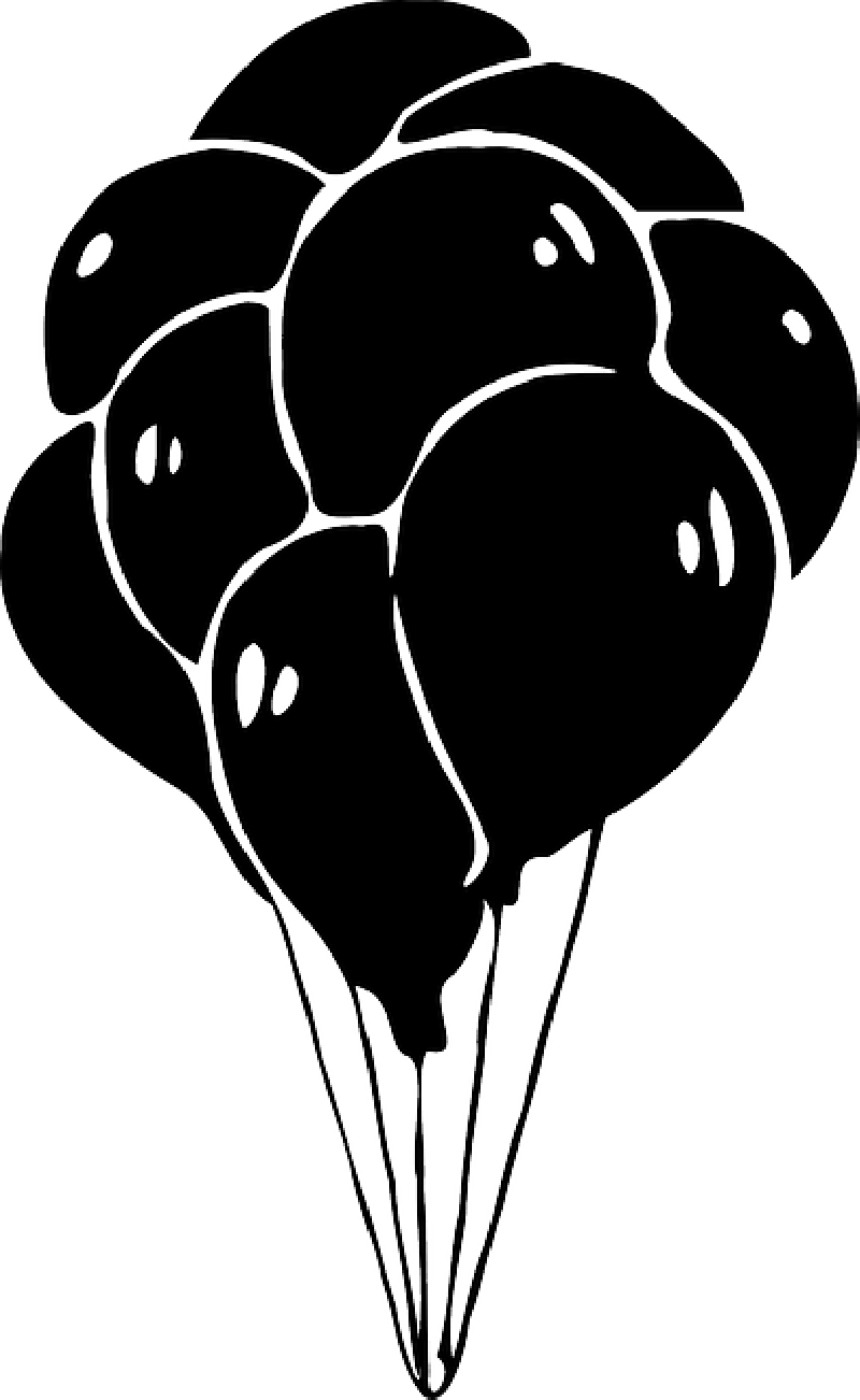 Royalty Free Library Clip Art - Black Balloons Clip Art - Png Download (800x1302), Png Download