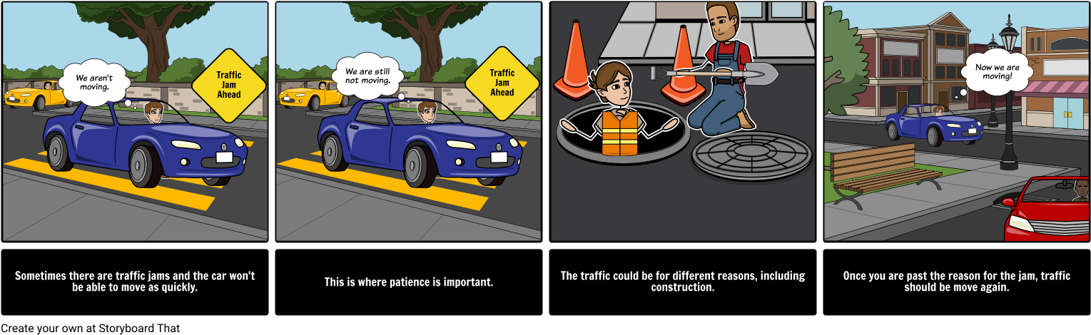 Social Stories - Traffic Jam - Ford Mustang Fr500 Clipart (1548x487), Png Download