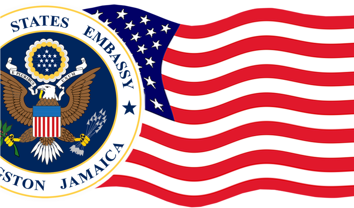 Embassy In Jamaica Us Embassy Jamaica Logo Clipart Large Size Png