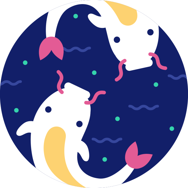 Pisces Png - Pisces Sign Clipart (600x600), Png Download