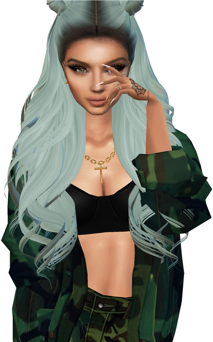Imvu Kylie Jenner Transparent Clipart (1200x1200), Png Download