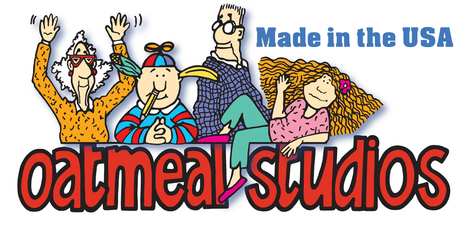 Oatmeal Studios Cards Clipart (1000x463), Png Download