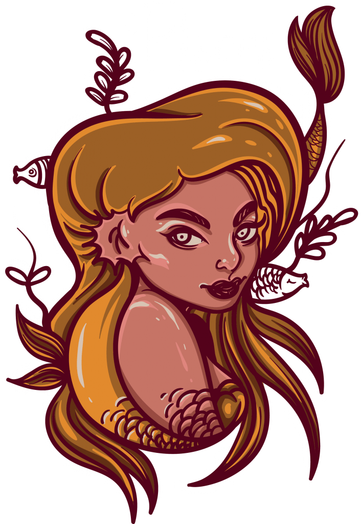 Pisces Buy T Shirt Design - Illustration Clipart (708x1024), Png Download