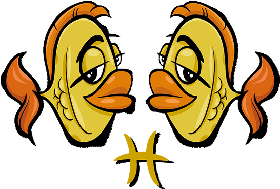 Pesci Segno Zodiacale Disegno Clipart (750x420), Png Download