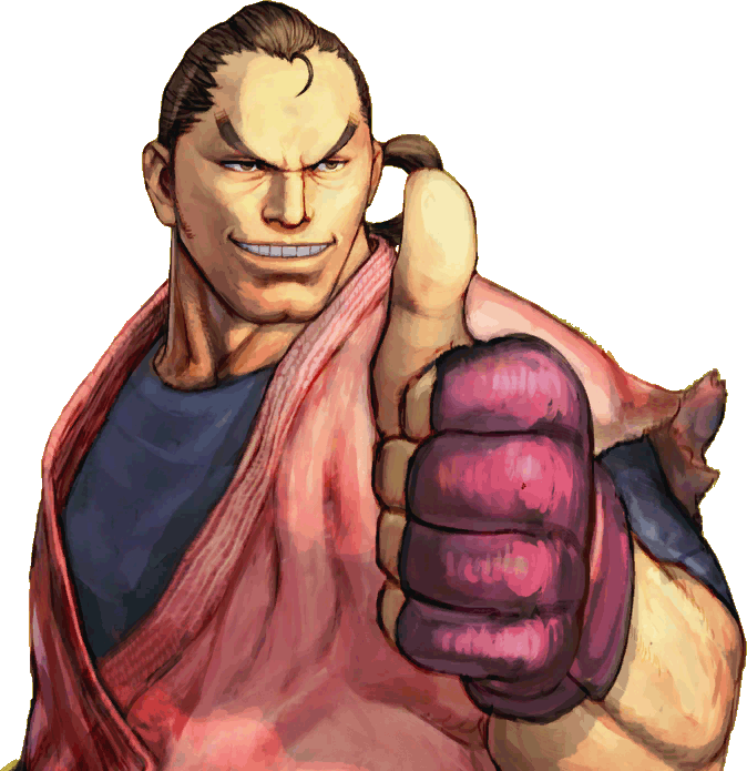 There - Street Fighter Dan Hibiki Clipart (674x695), Png Download